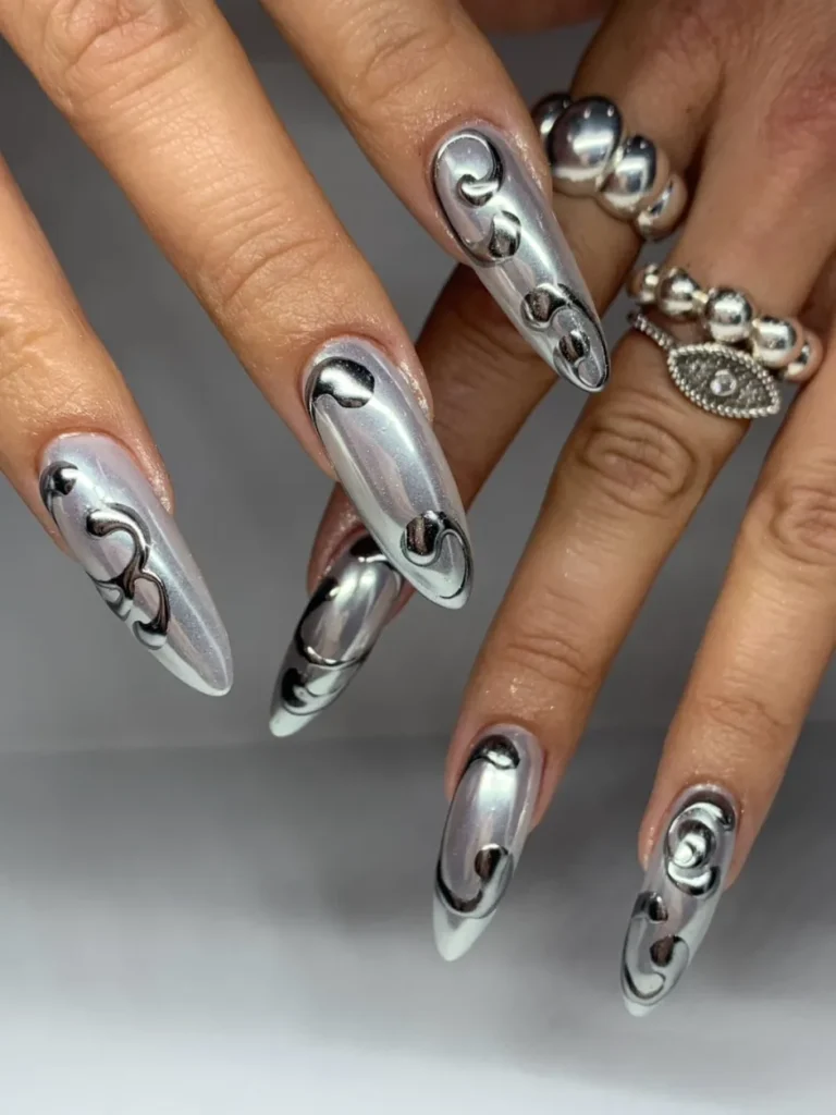 3D Liquid Chrome 