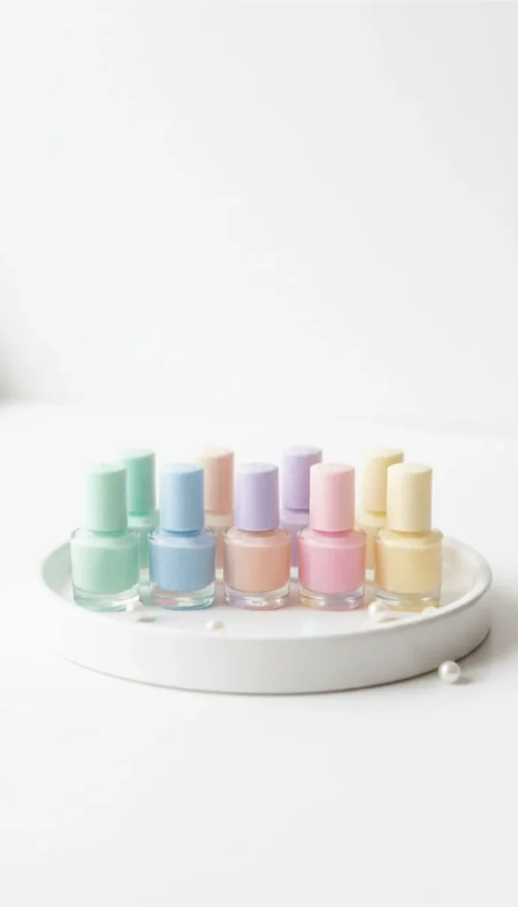 6 Pastel Nail Polish Set