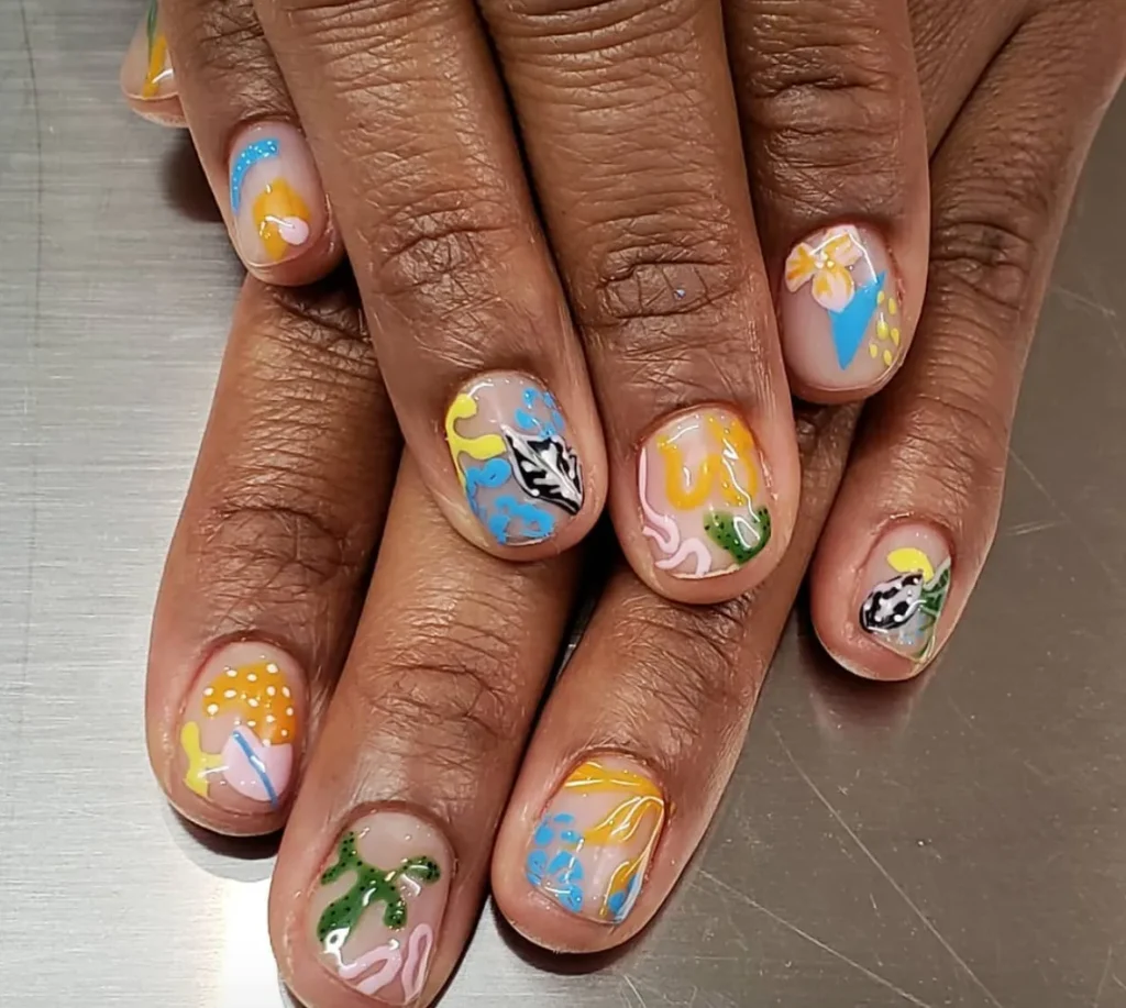 Mismatched Mini Nail Art