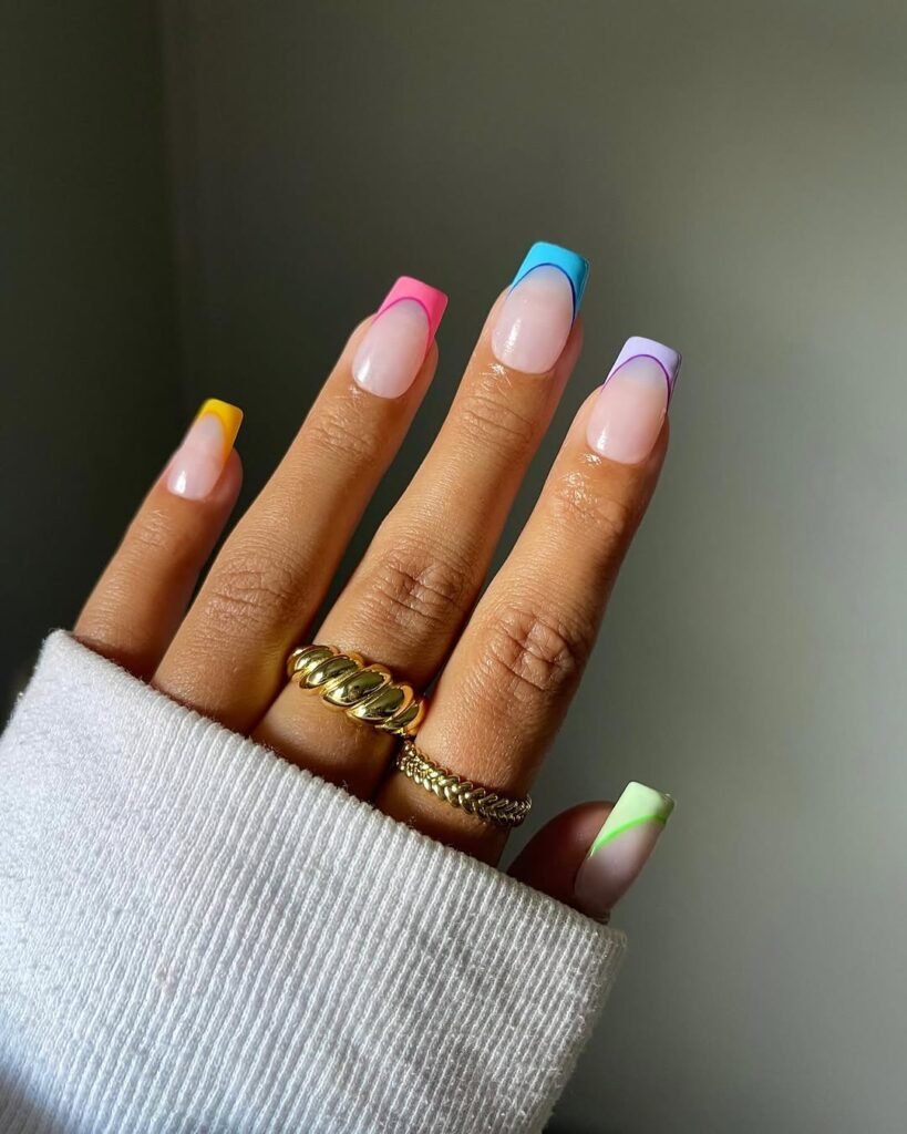 Multi-Color Pastel Skittle French