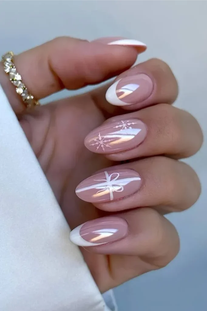 Angled White Tips