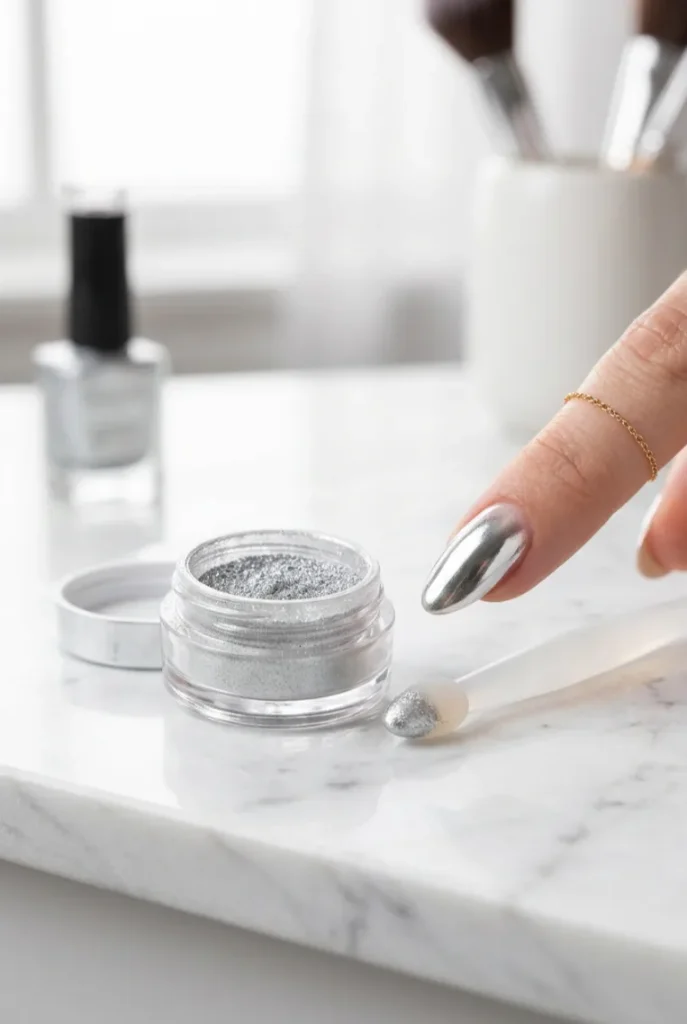 Apply the Chrome Powder