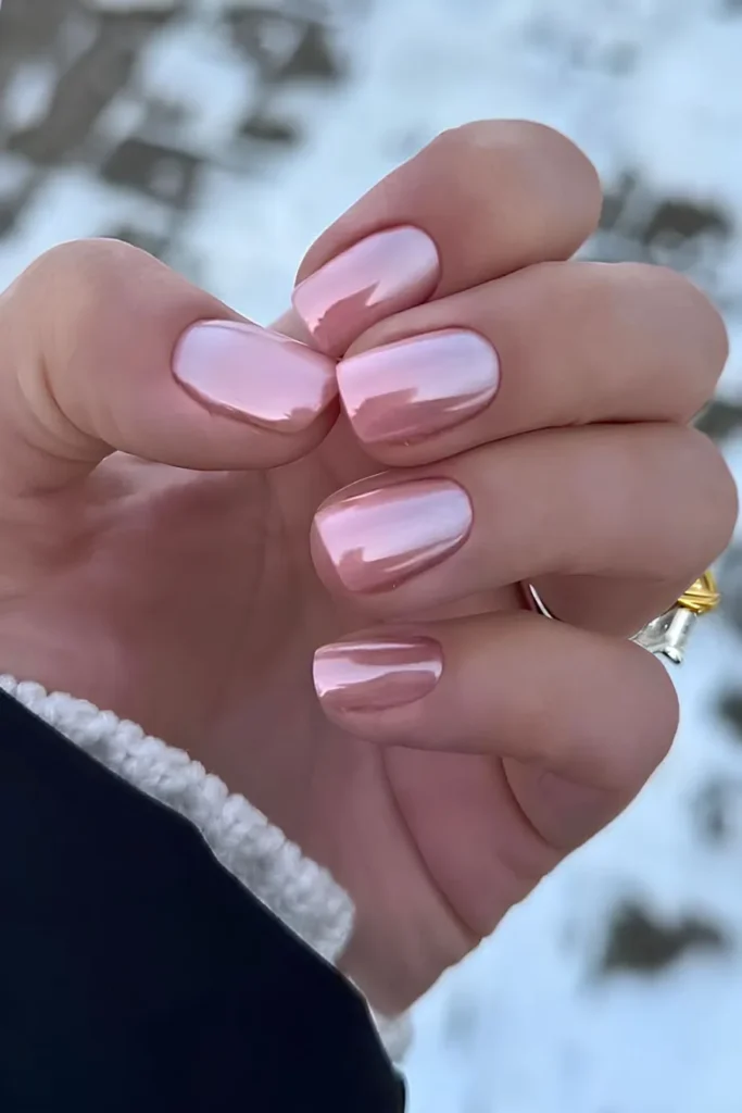 Baby Pink Mirror Chrome
