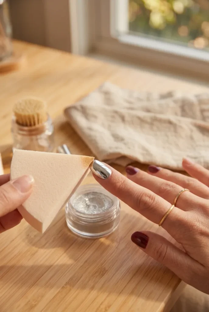 Buff Away Excess Powder