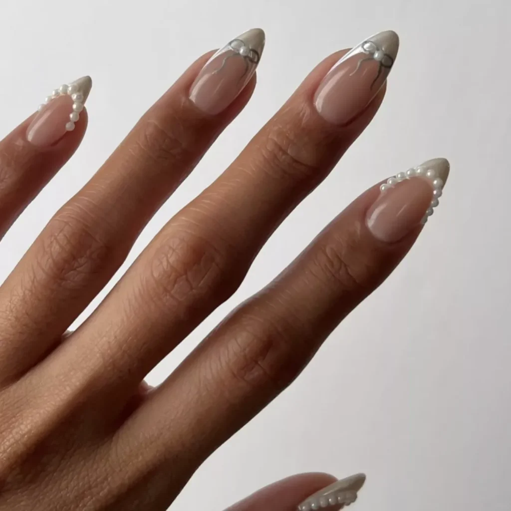 Champagne Chrome Tips