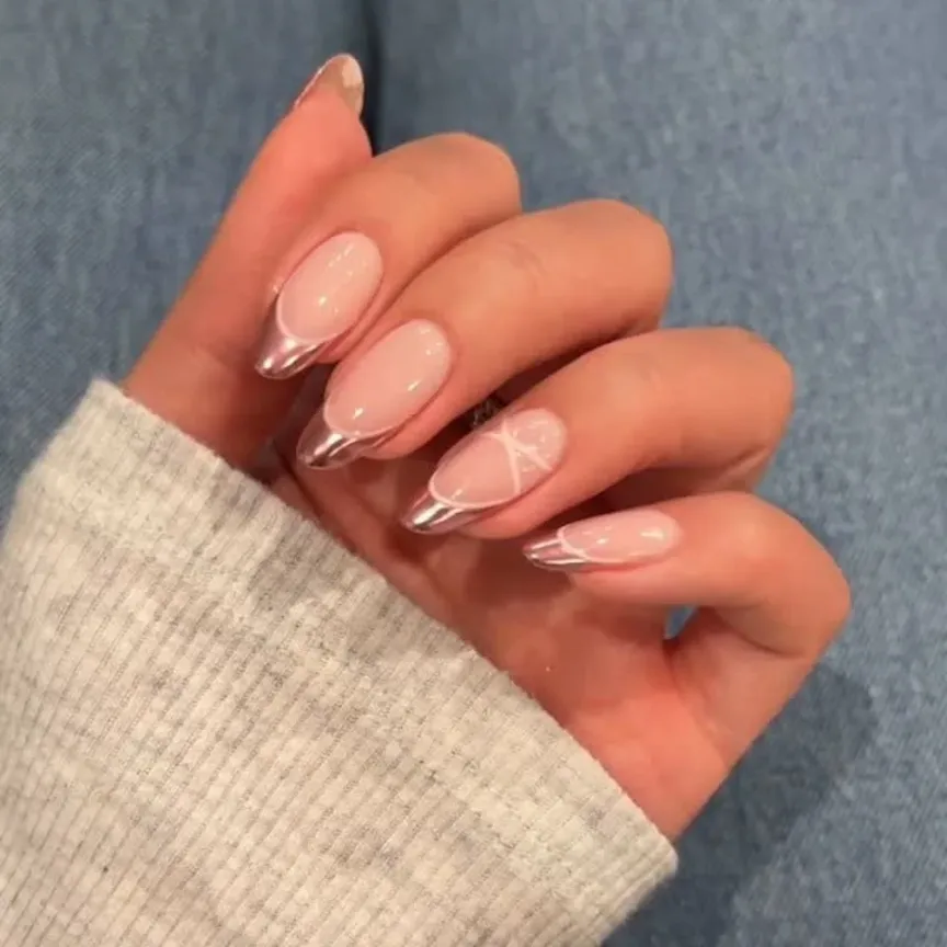 Chrome French Tips