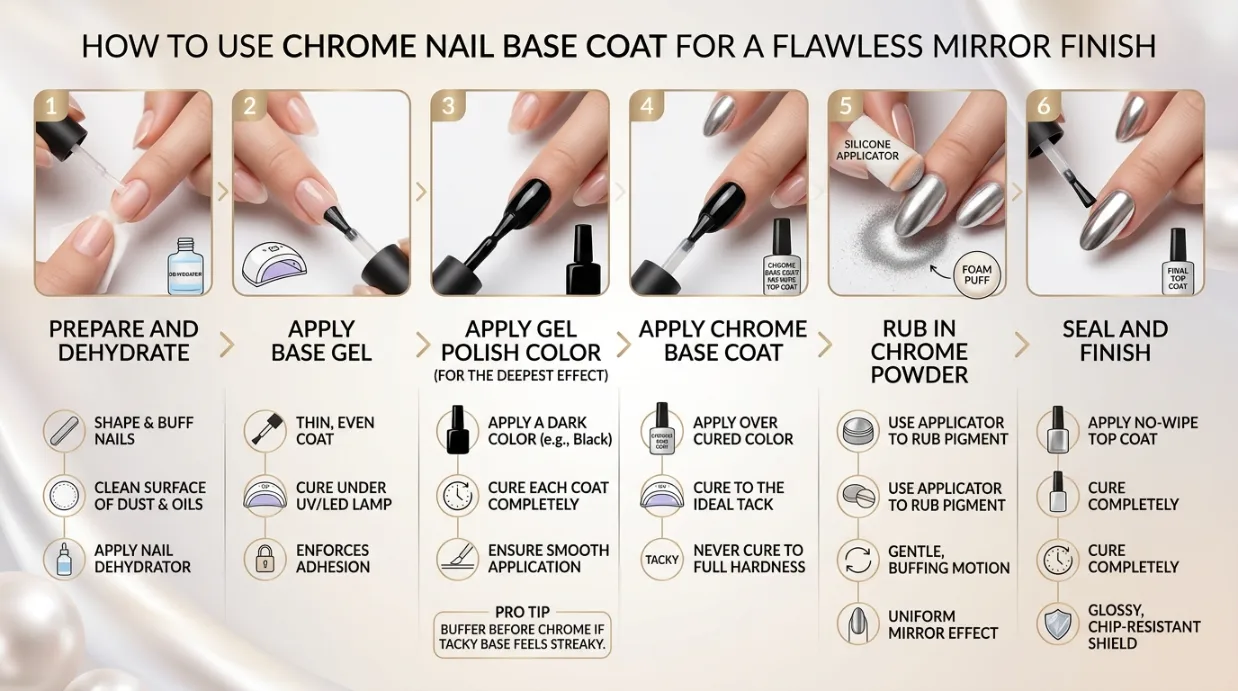 Chrome Nail Base Coat