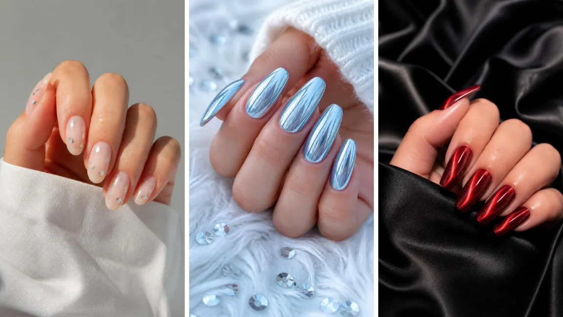 Chrome Nail Ideas New Year Eve