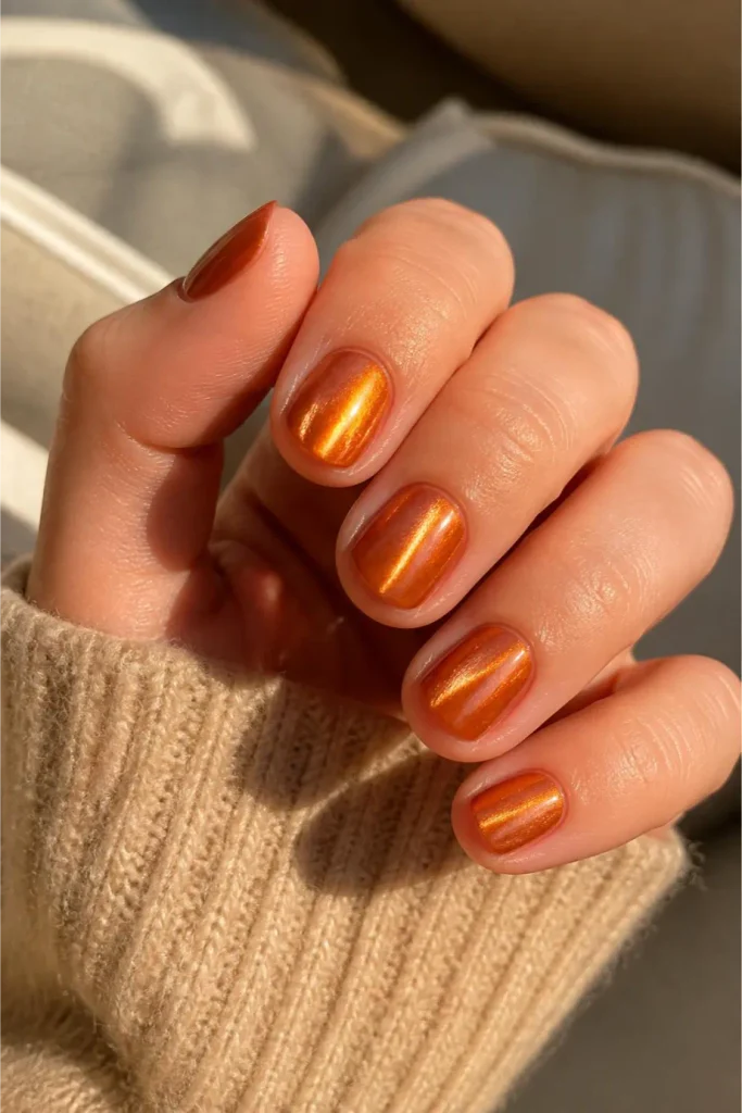 Cider Orange Cat Eye Chrome