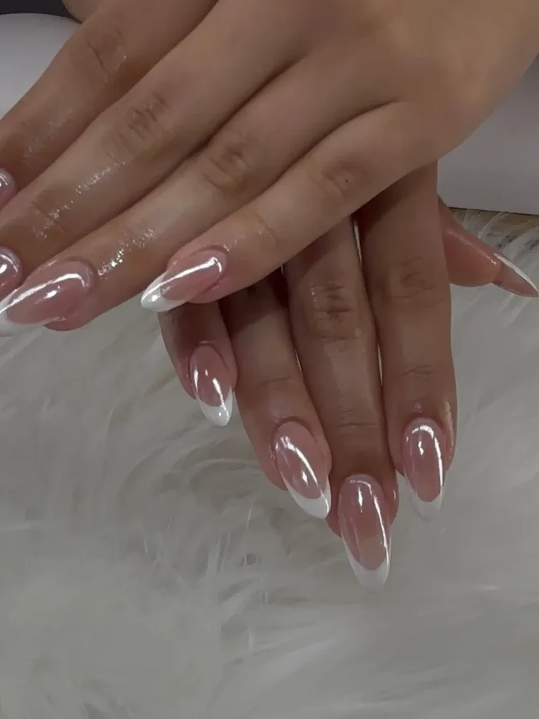 Classic Glossy French Tips
