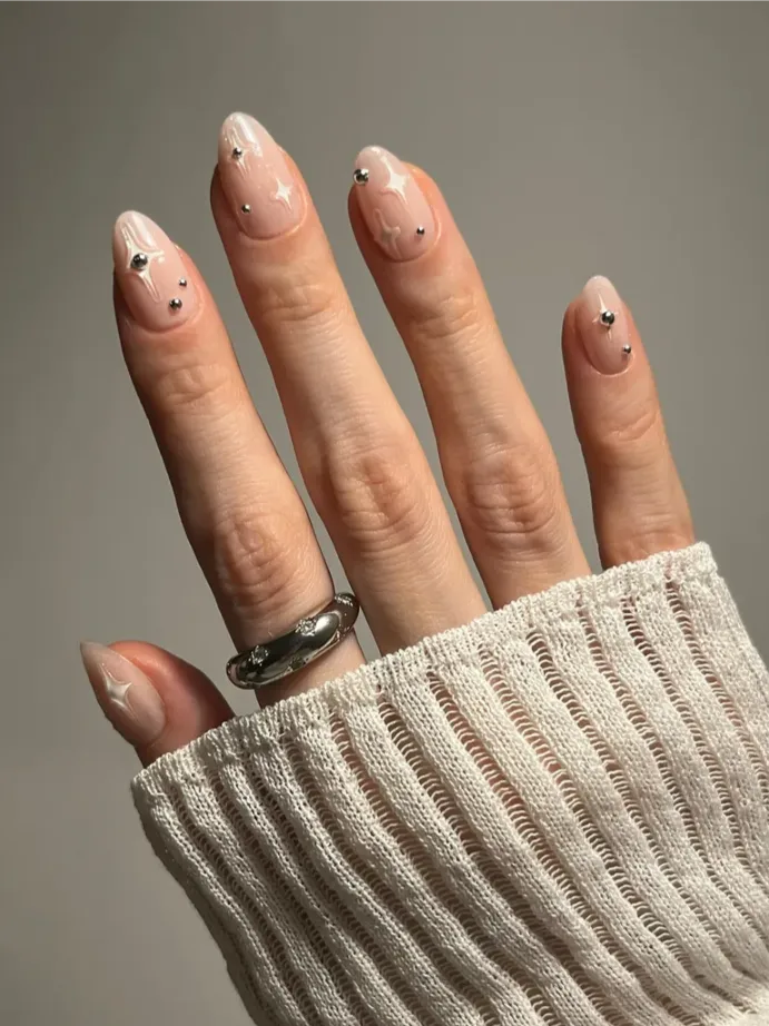 Clear Glossy Nails