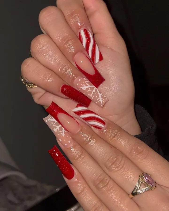 Coffin Candy Cane Waves