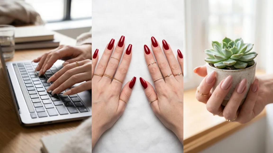 Coffin vs Almond Nails