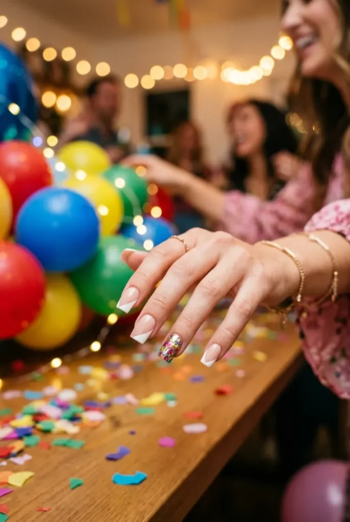 Confetti Glitter Accent Diagonal Set