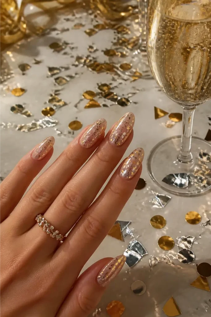 Confetti-fleck chrome