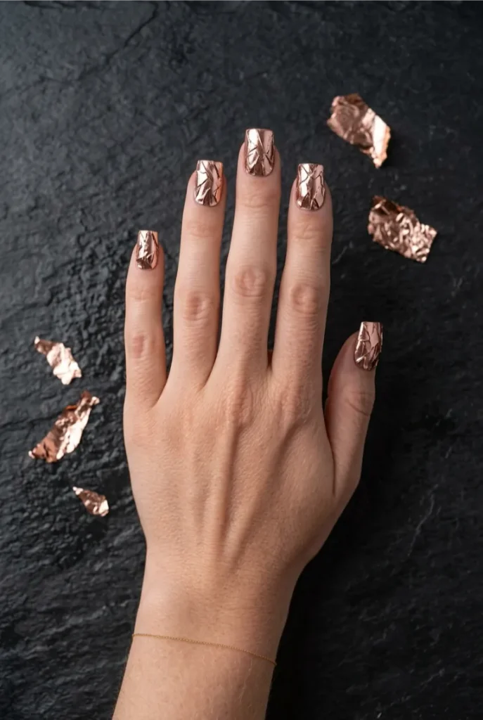 Cracked Foil Texture Chrome
