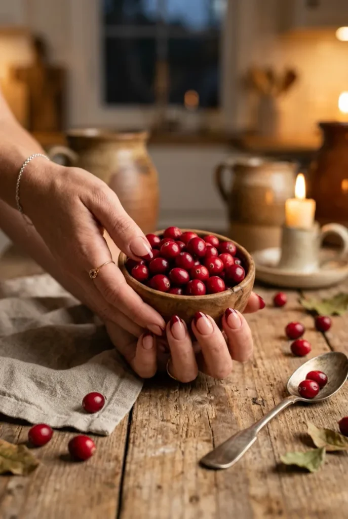 Cranberry Glossy Tips