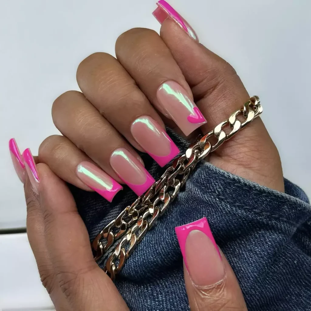Curved Smile-Line Chrome Tips