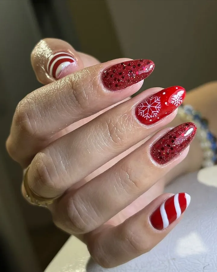 Dark Crimson Glitter
