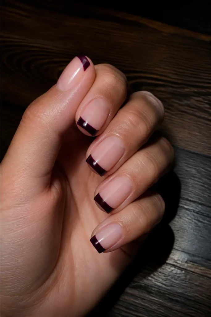 Deep Plum Chrome Tips