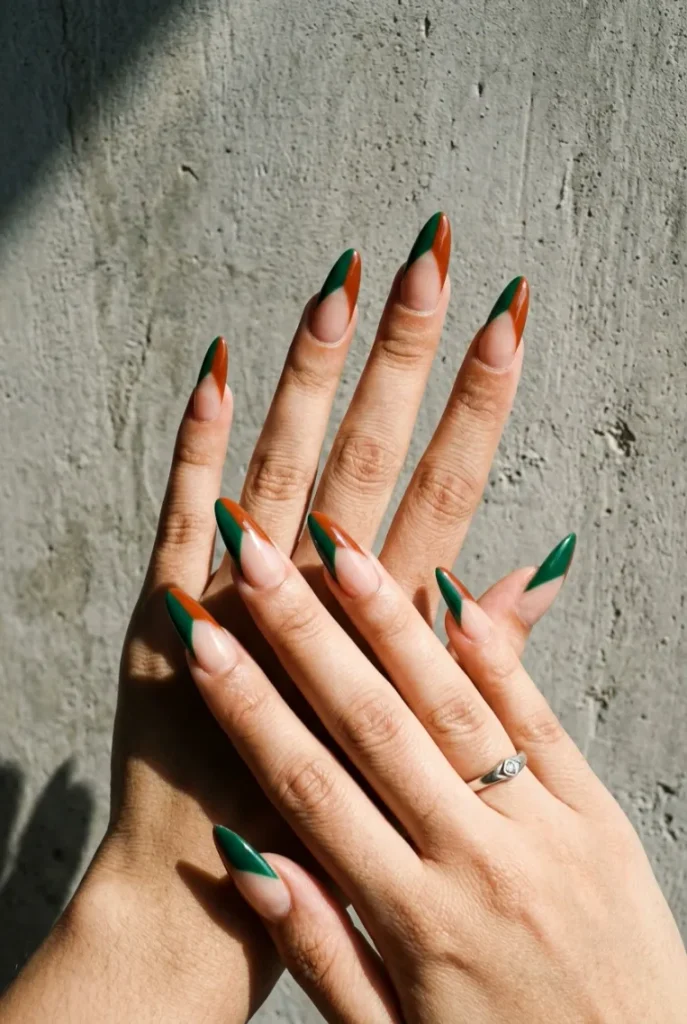Diagonal Color Block Tip