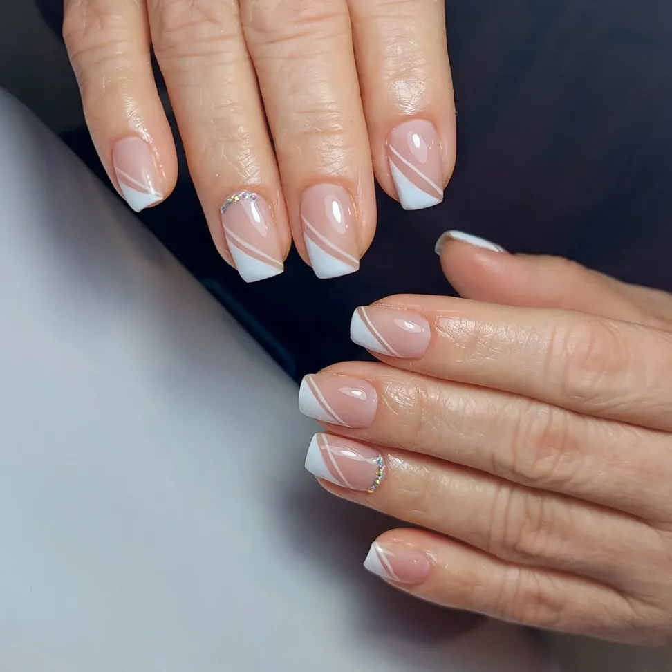 Diagonal French Tips