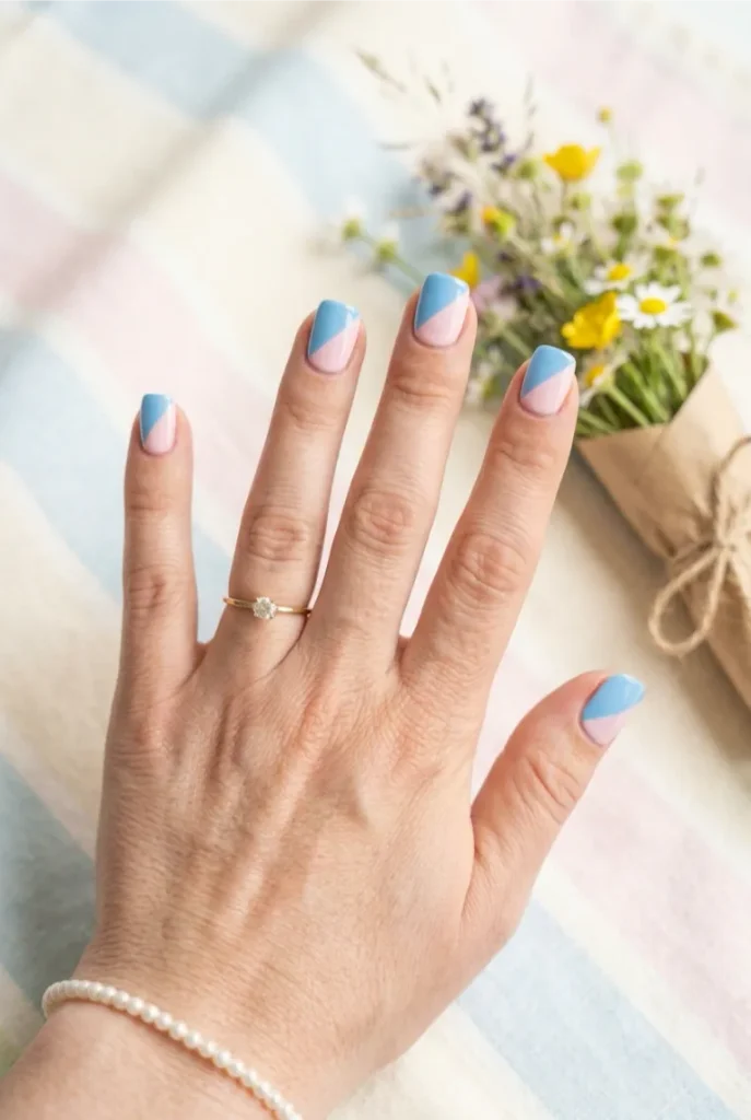 Diagonal Two Tone Split
