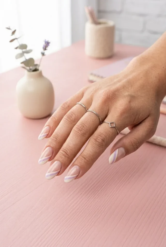 Double Diagonal Stripe Tips
