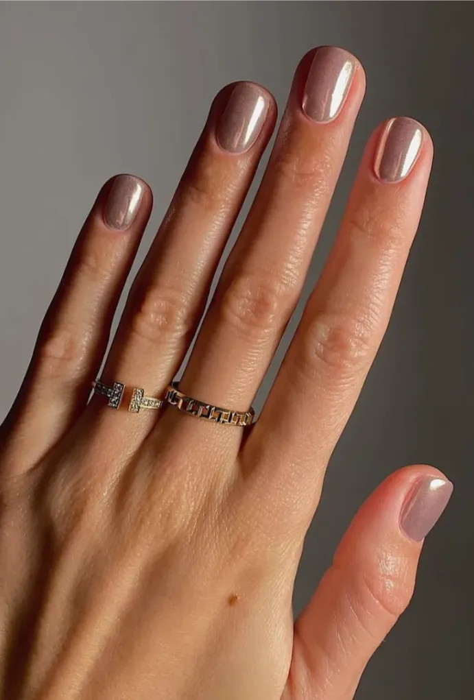 Dusty Mauve Chrome