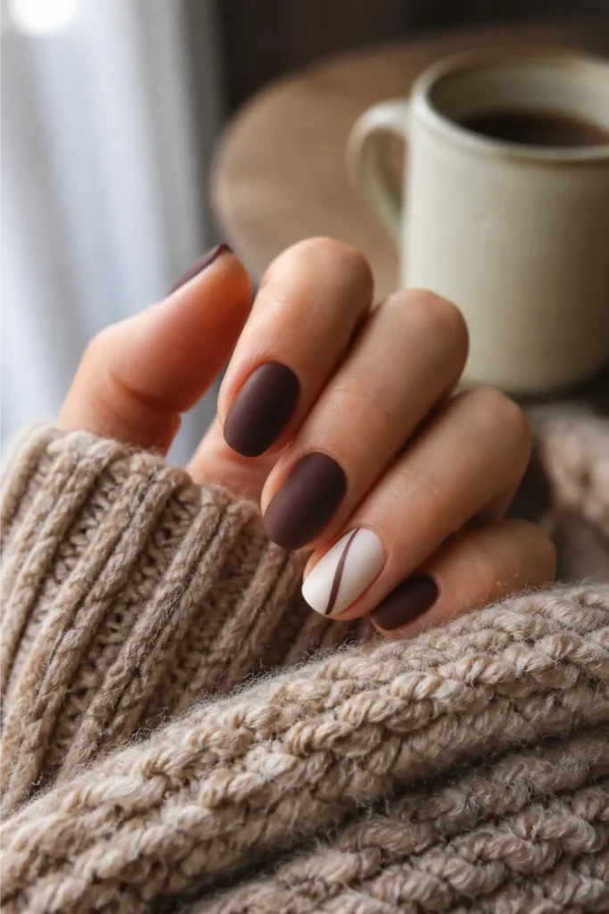 Espresso Brown Nails
