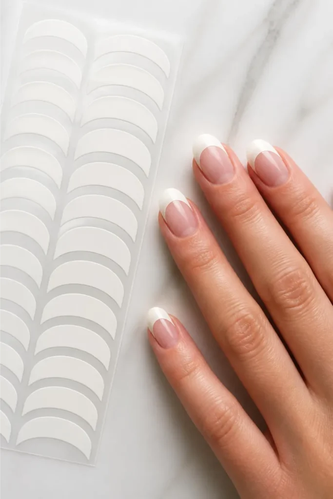 French Tip Guide Stickers