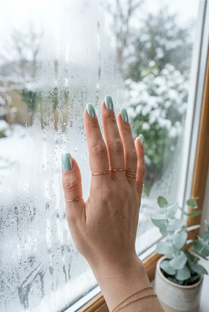 Frosted Seafoam Mint Chrome