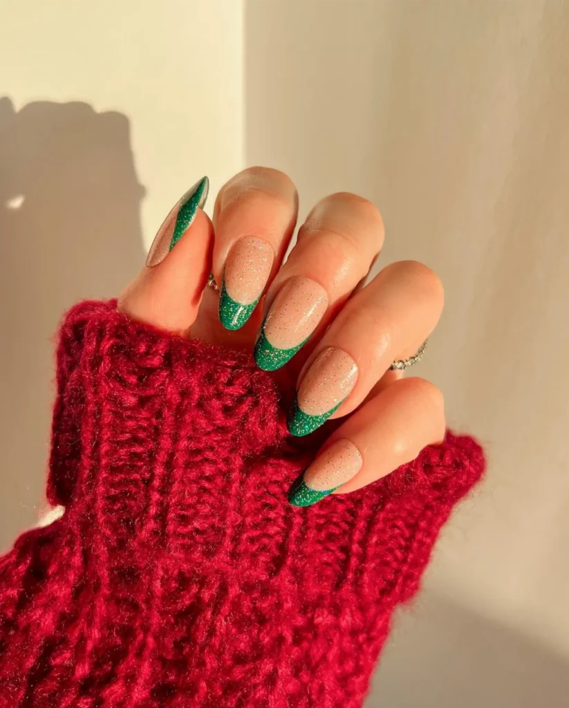 Glitter Base Nails