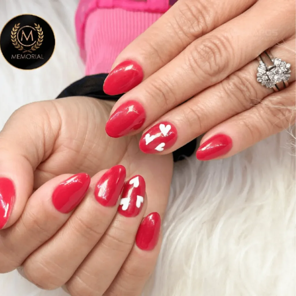 Glossy Red Nails