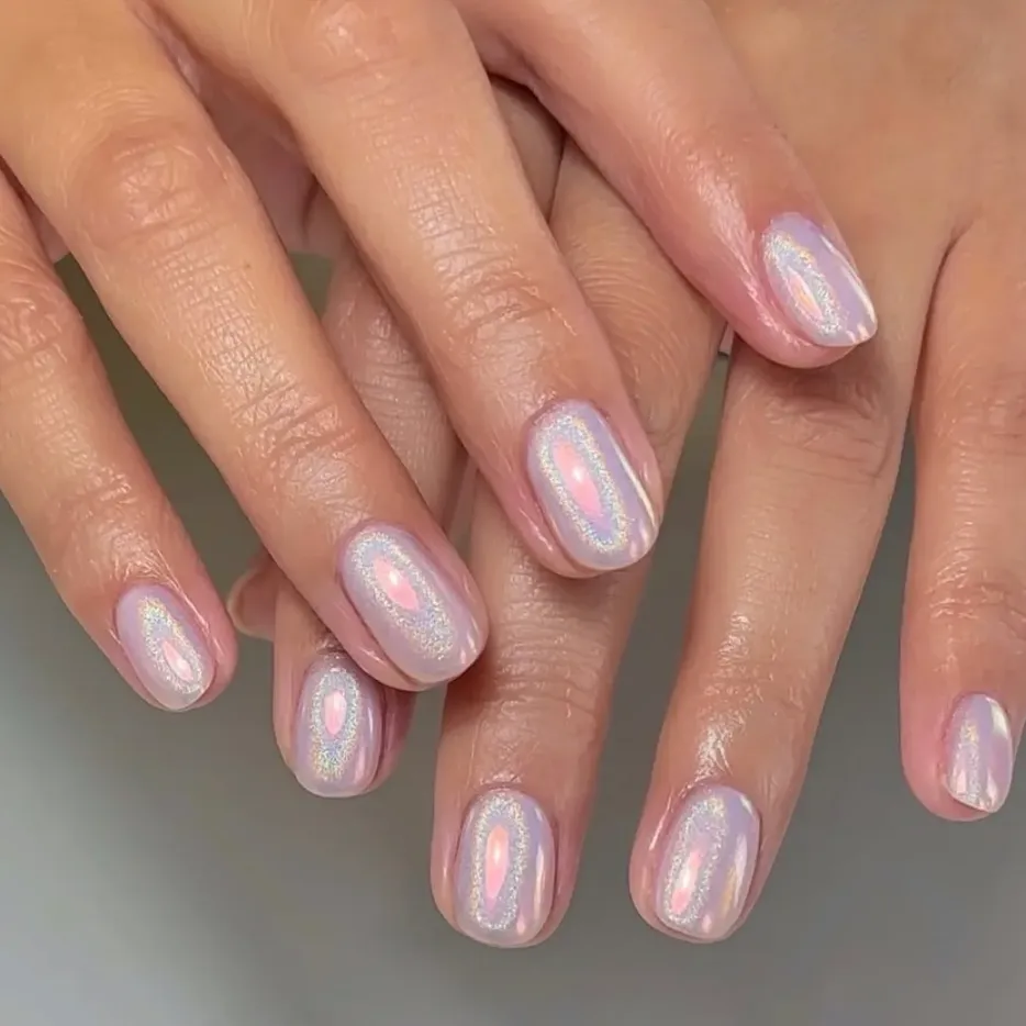 Lavender Holographic Chrome