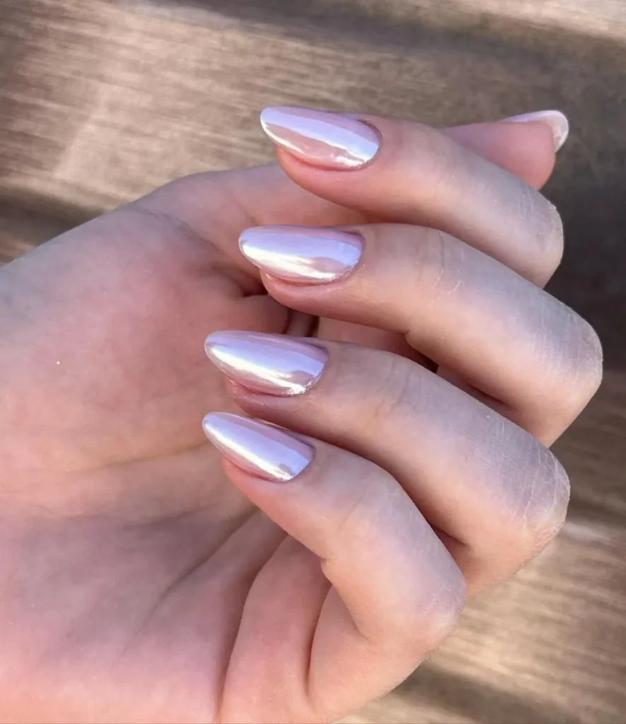 Lavender-White Brushed Chrome