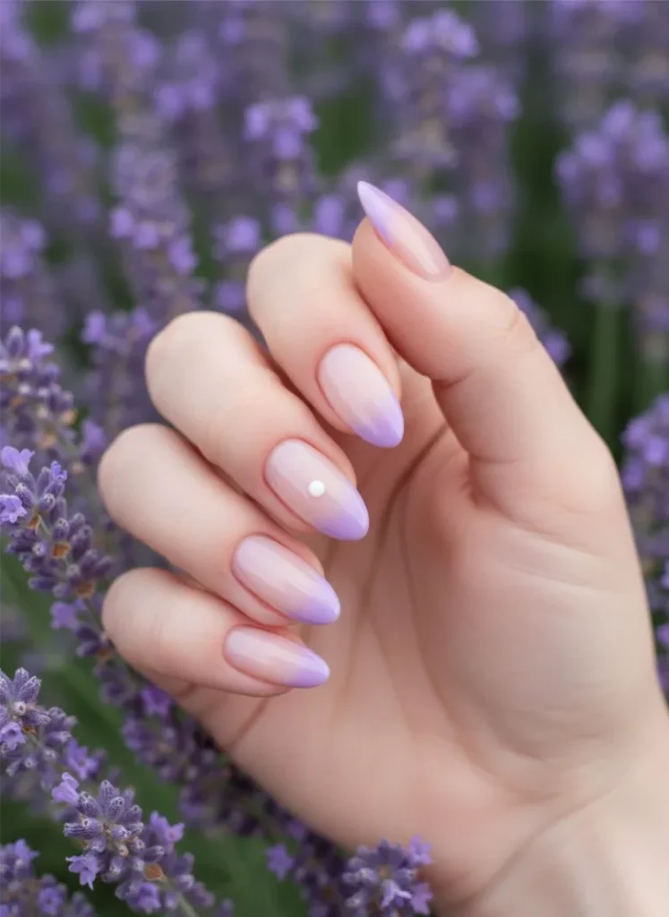 Lilac Nails Ombre