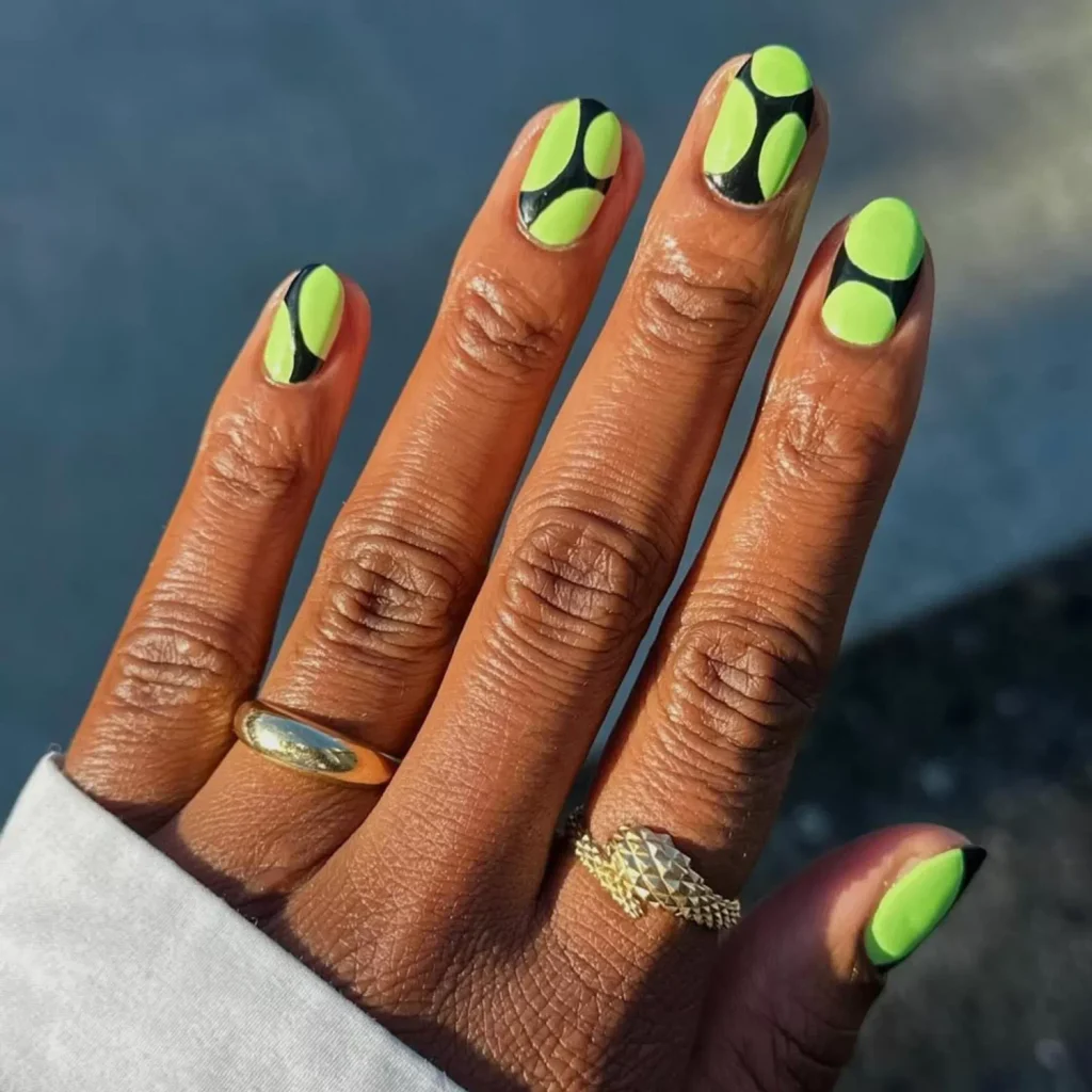 Lime Green Nails