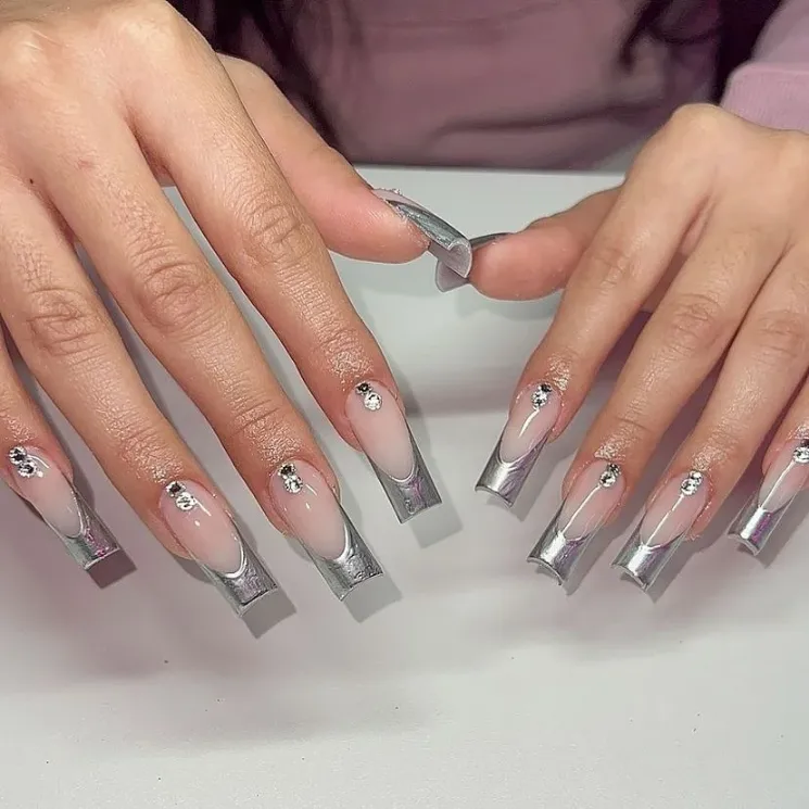 Long Coffin Nails