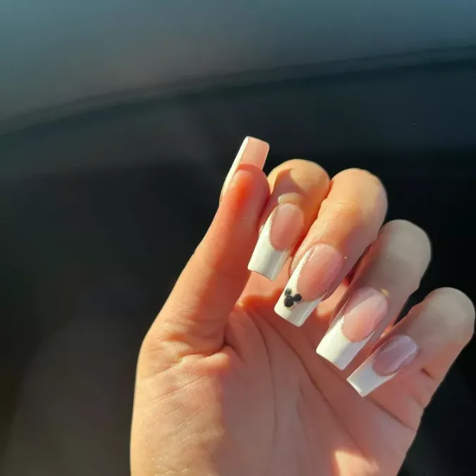 Long Square French Tips