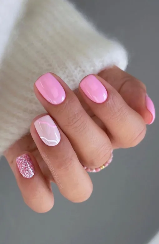 Milky Pink Nails