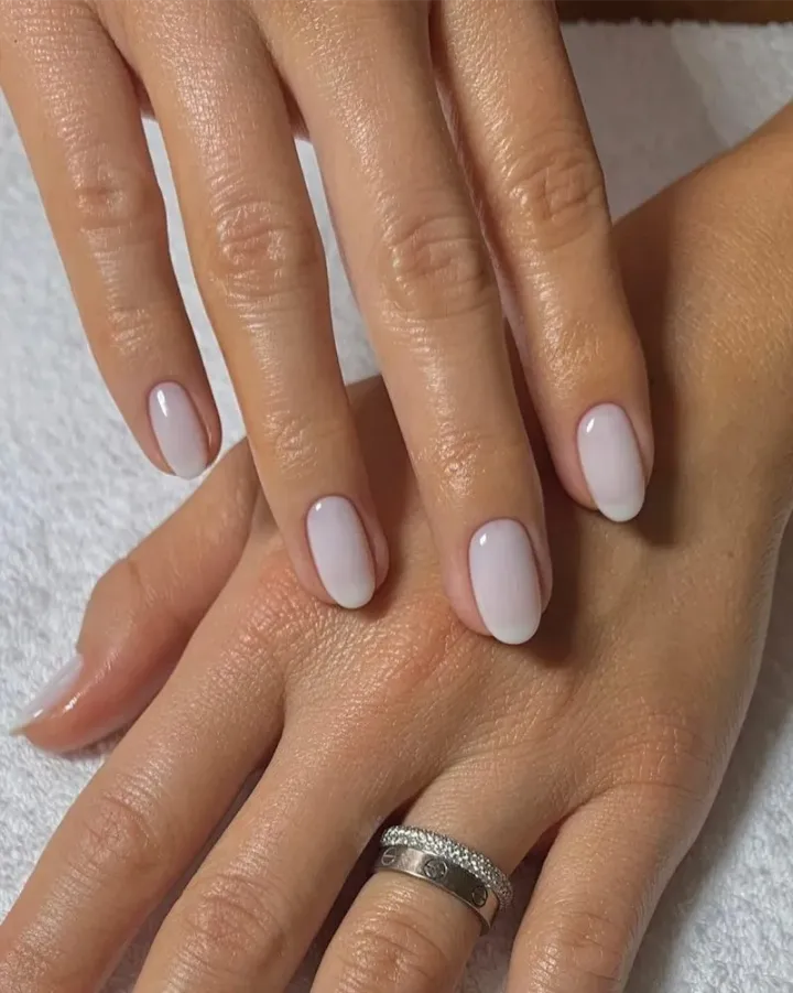 Milky White French Tips