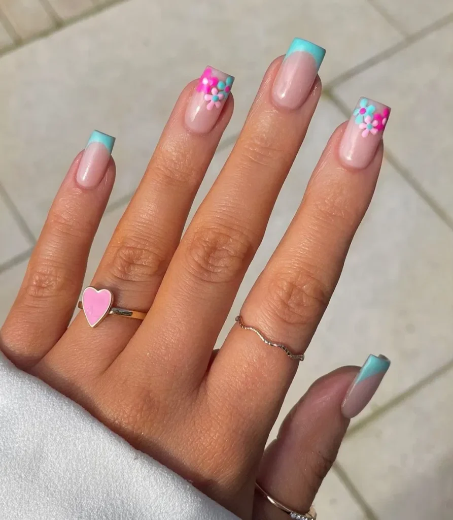 Mint French Tips