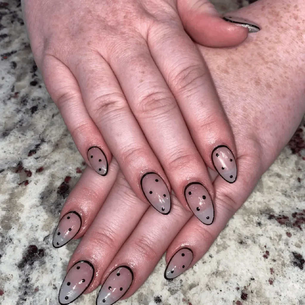 Mismatched Almond Nails