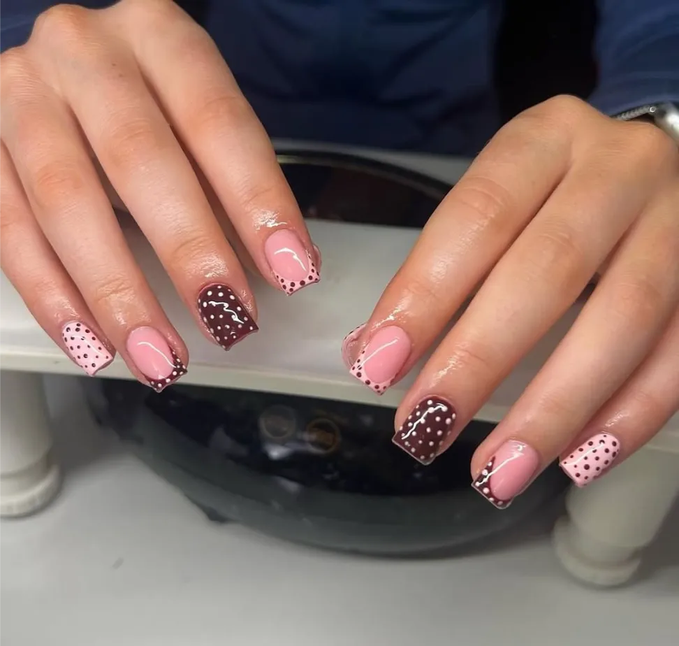 Mismatched Square Nails