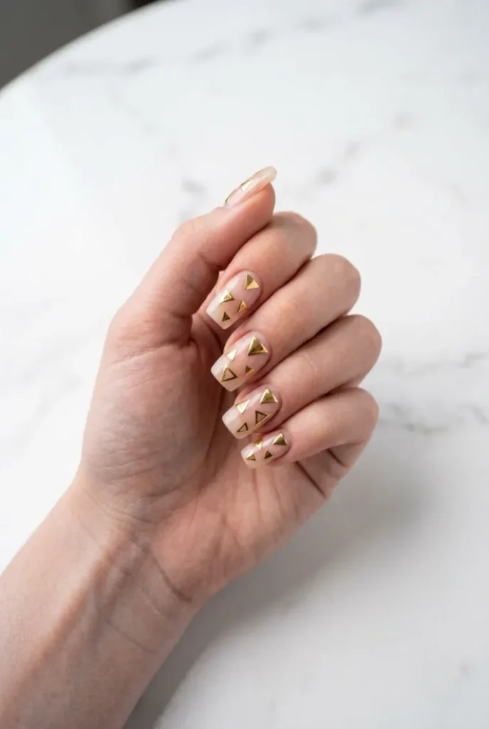 Negative-Space Gold Chrome