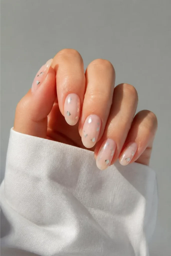 Negative space silver chrome