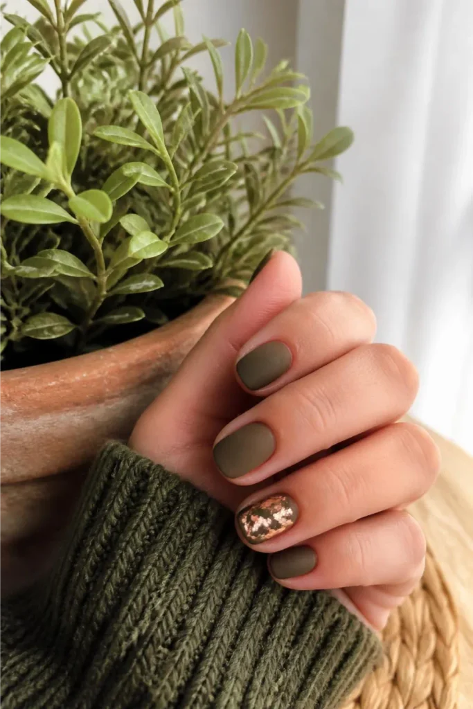 Olive Green Matte Copper Foil