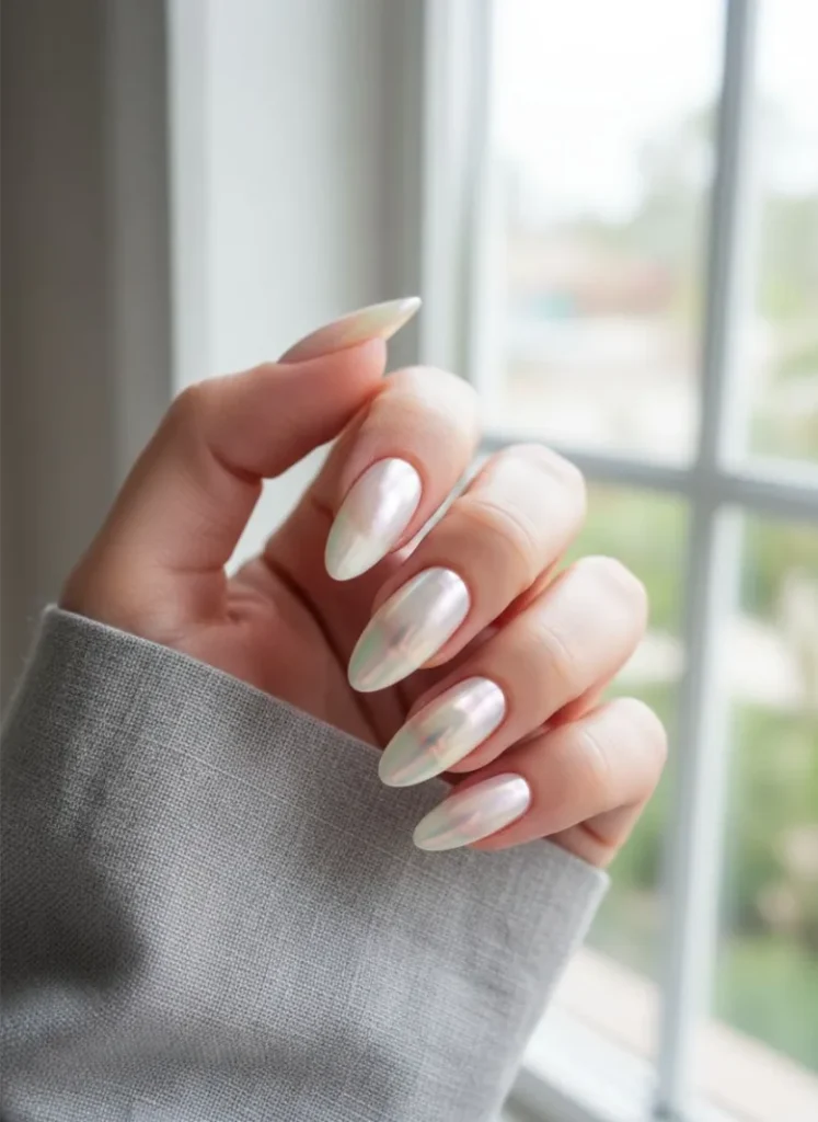 Pearlescent French Tips