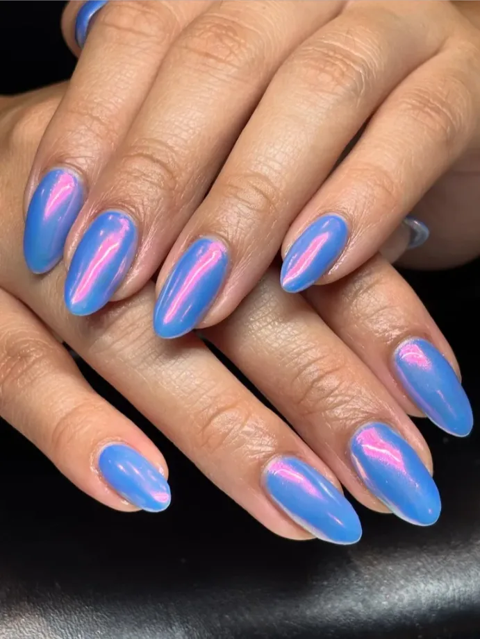 Periwinkle Blue Nails